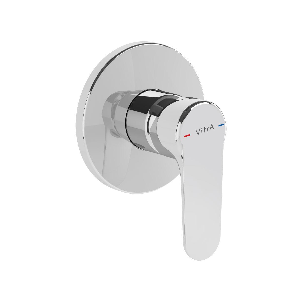Встраиваемый смеситель для ванны VitrA Root (Рут) Round (Раунд) (Рут Раунд) A42728EXP хром