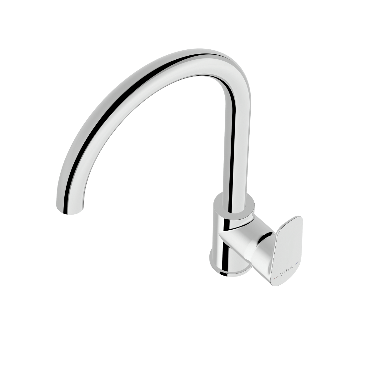 Смеситель для кухни VitrA Flow Soft (Флоу Софт) A43419EXP с поворотным изливом однорычажный хром латунь