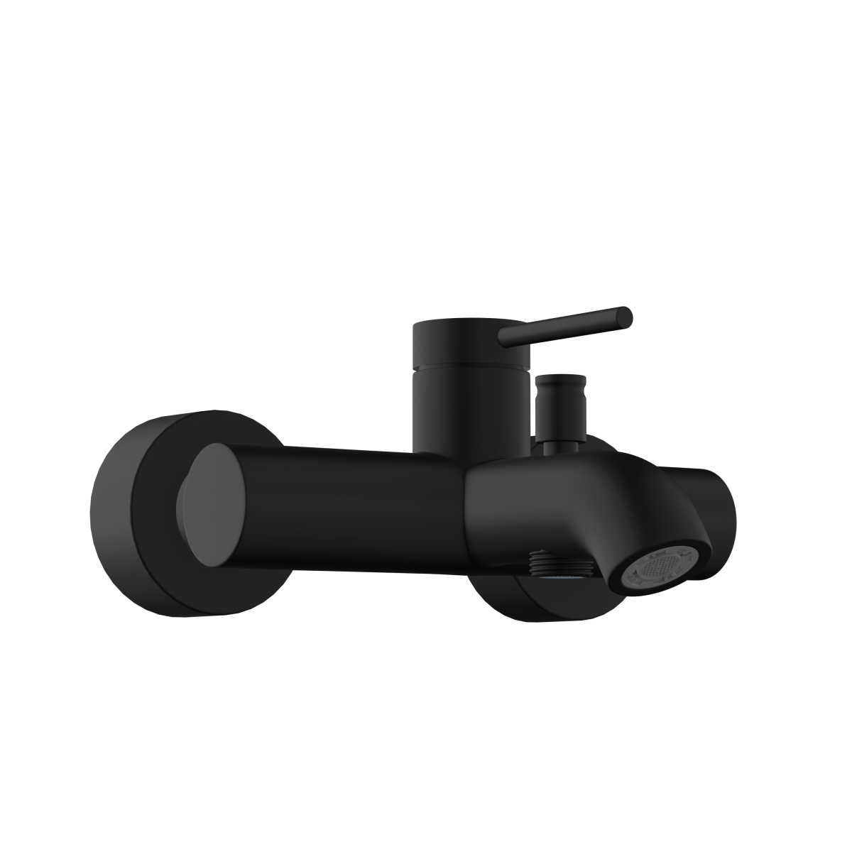 Настенный смеситель для ванны VitrA Minimax Round (Минимакс Раунд) A4354836EXP однорычажный матовый черный латунь