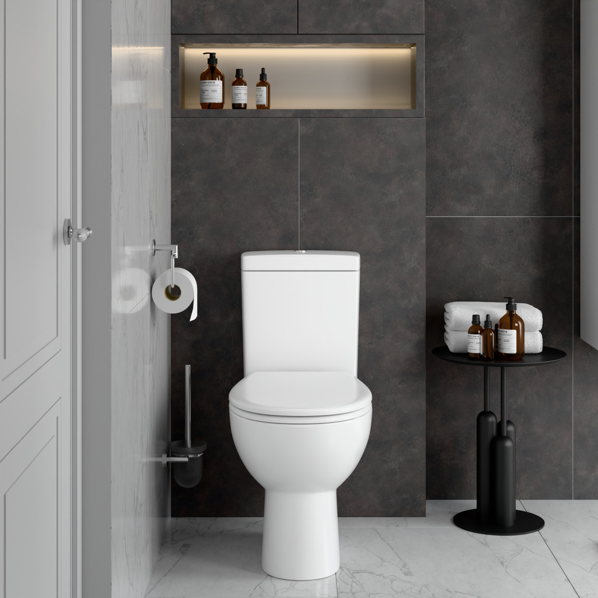 Унитаз-компакт напольный VitrA S10 9864B003-7201 с сиденьем без микролифта белый санитарный фарфор антибактериальное покрытие Hygiene (Хайджн)