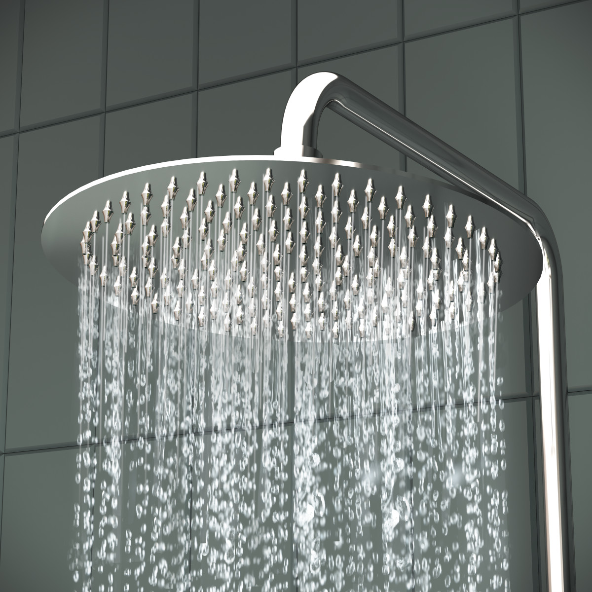 Душевая система VitrA AquaHeat (Аквахит) A47201EXP с термостатическим смесителем и ручным душем хром латунь