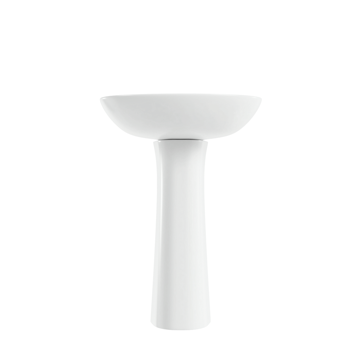 Раковина накладная VitrA Normus (Нормус) 55 см в комплекте с пьедесталом 9600B003-7650 55 x 42 см белая антибактериальное покрытие Hygiene (Хайджн)