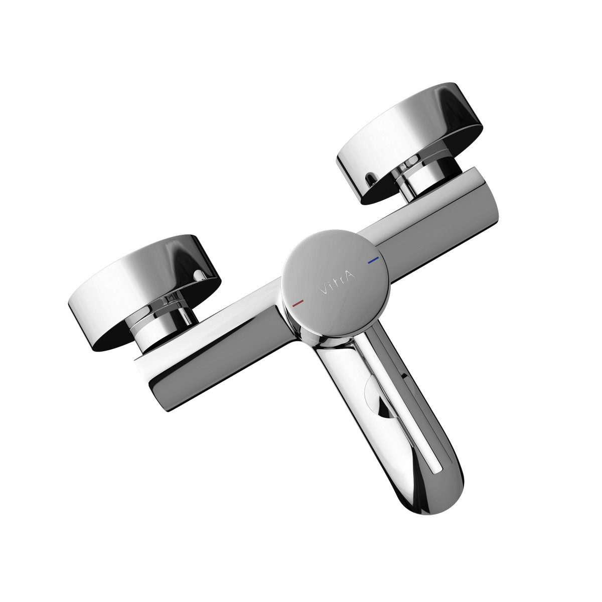 Смеситель настенный VitrA Minimax S (Минимакс С) A41994EXP для ванны однорычажный хром латунь
