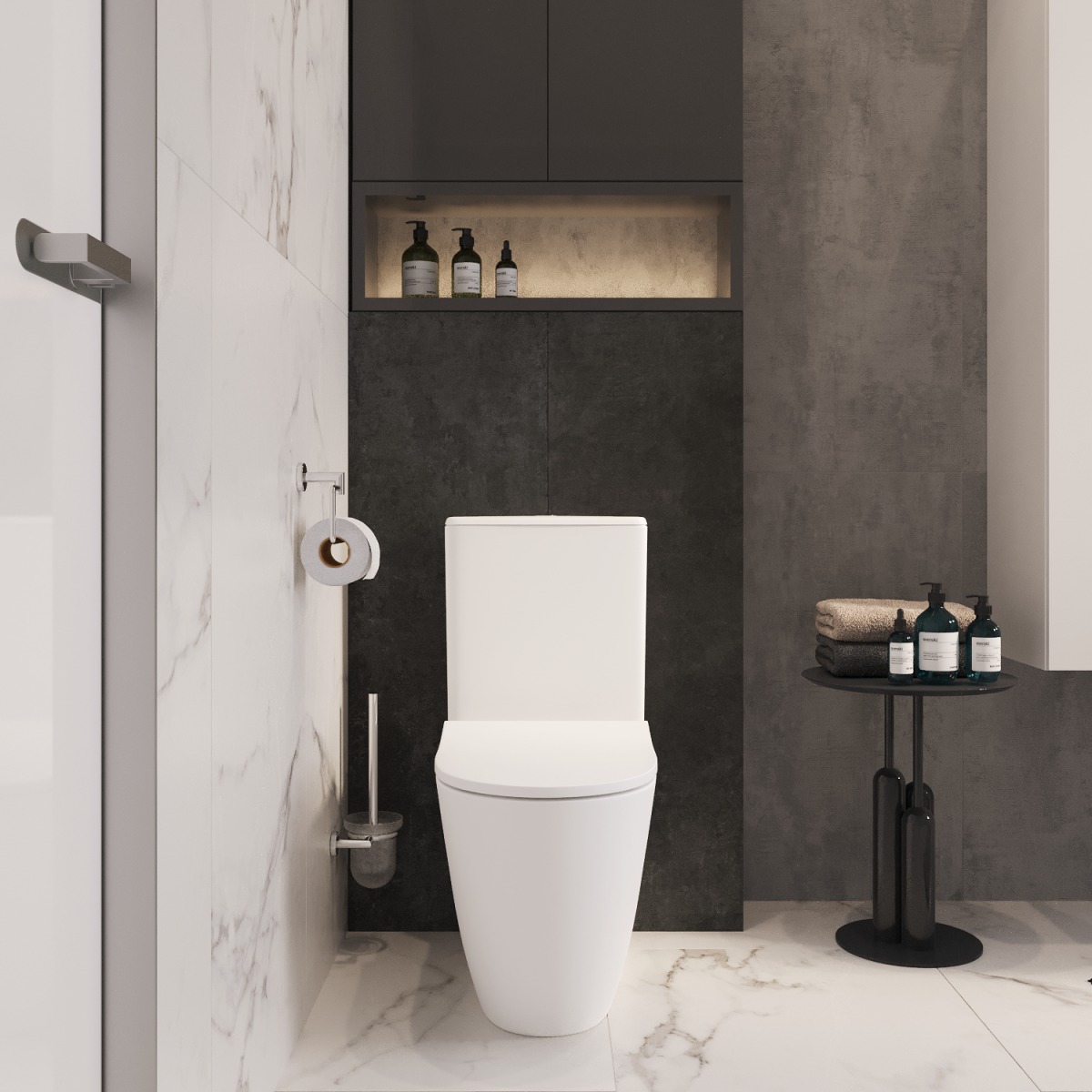 Унитаз-компакт напольный VitrA Sento (Сенто) 9830B003-7203 с сиденьем микролифт белый санитарный фарфор антибактериальное покрытие Hygiene (Хайджн)