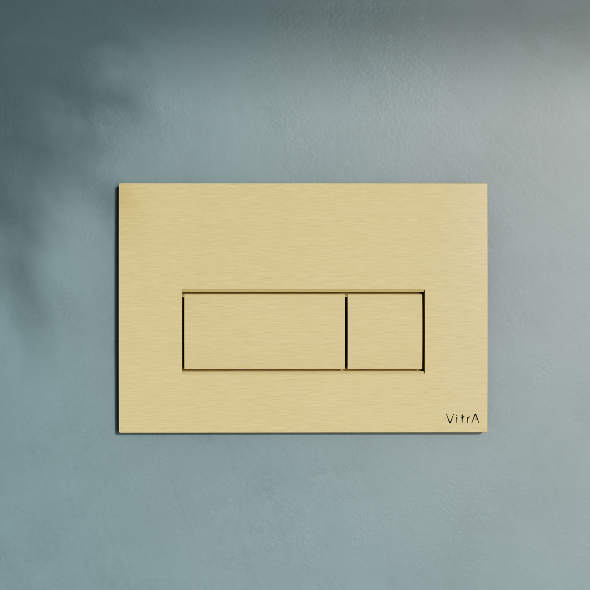 Кнопка смыва для инсталляции VitrA Root Square (Рут Скуэр) 740-2325 брашированное золото двойный смыв