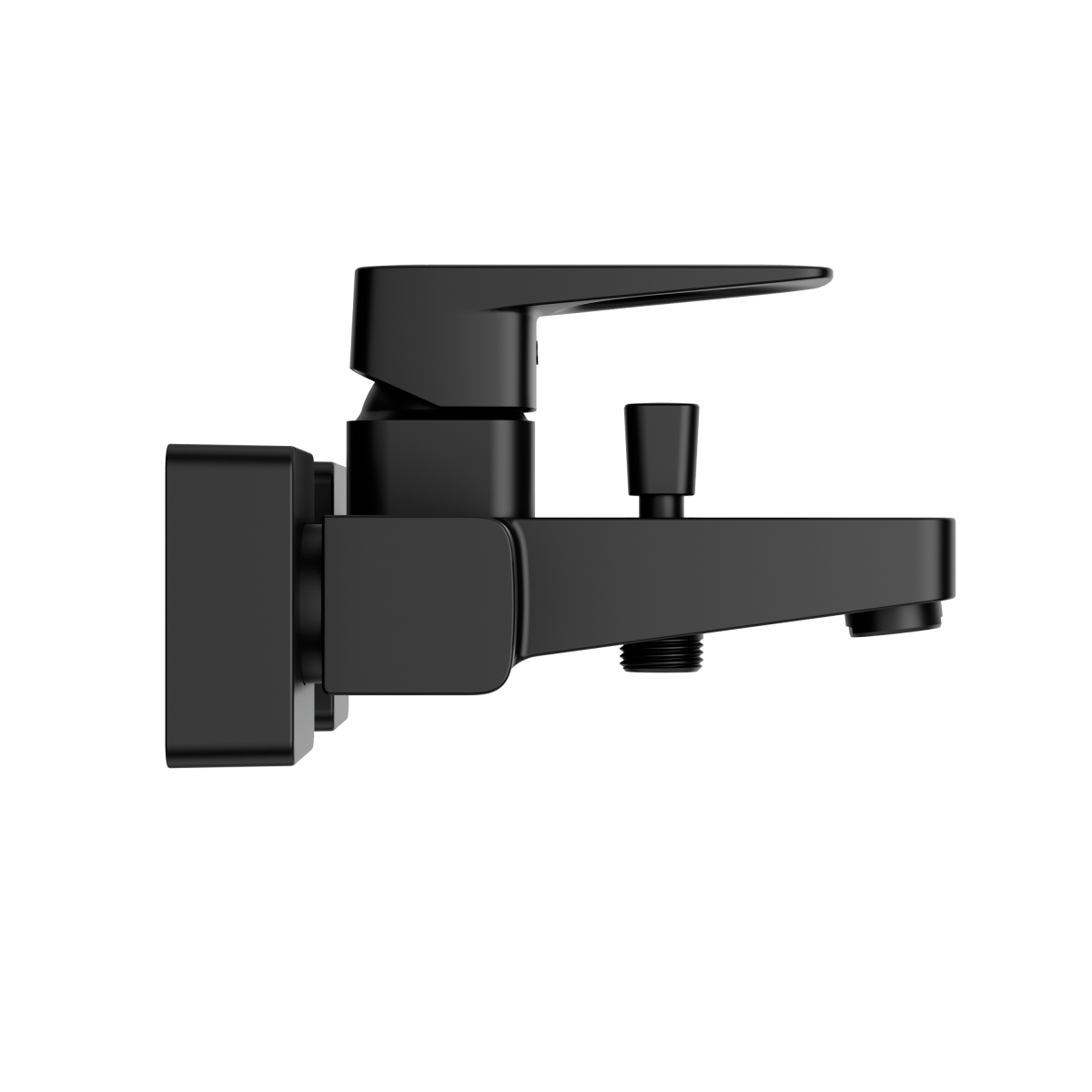 Смеситель настенный VitrA Root Square (Рут Скуэр) A4273736EXP для ванны однорычажный матовый черный латунь
