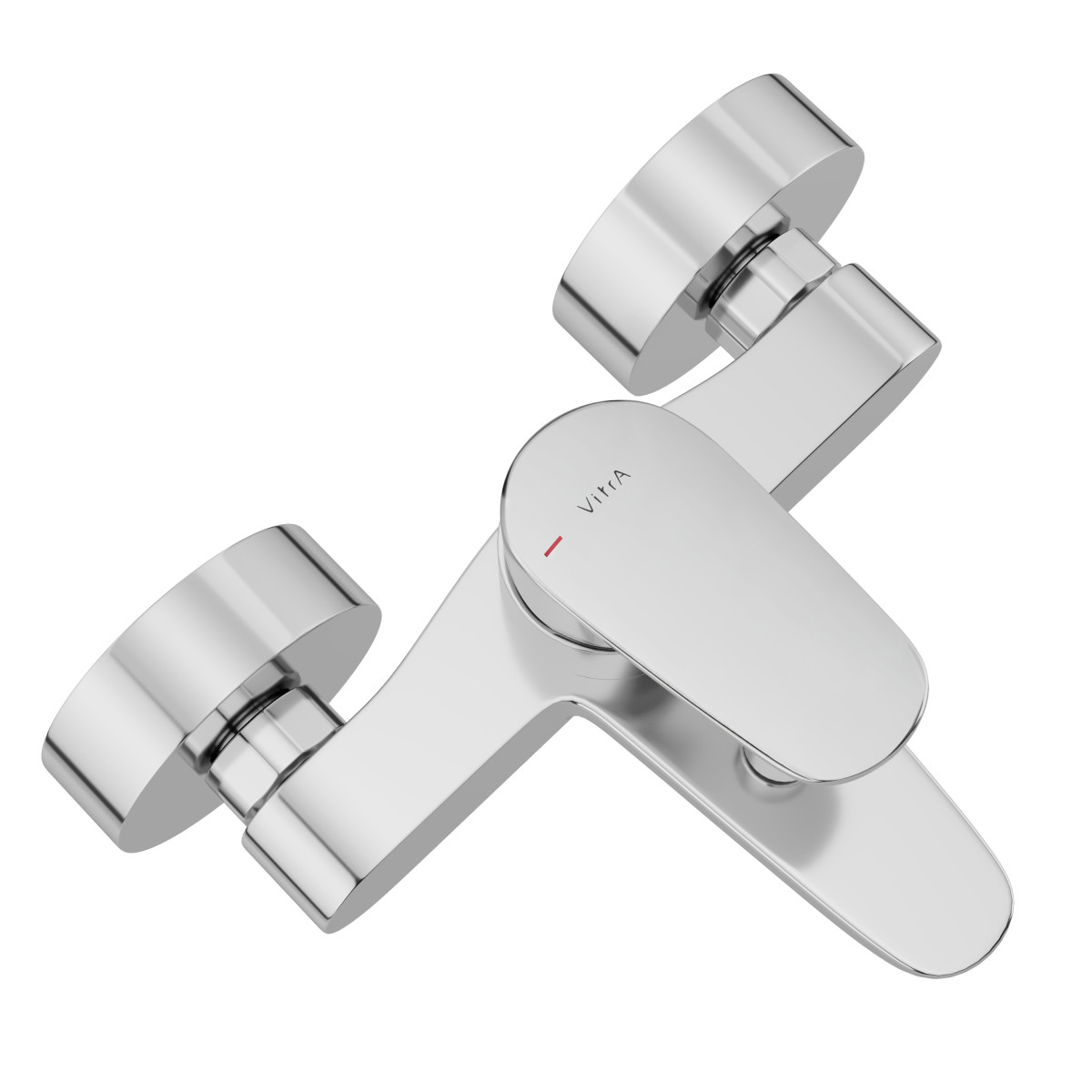 Смеситель настенный VitrA Flow Round (Раунд) (Флоу Раунд) A43057EXP для ванны однорычажный хром латунь