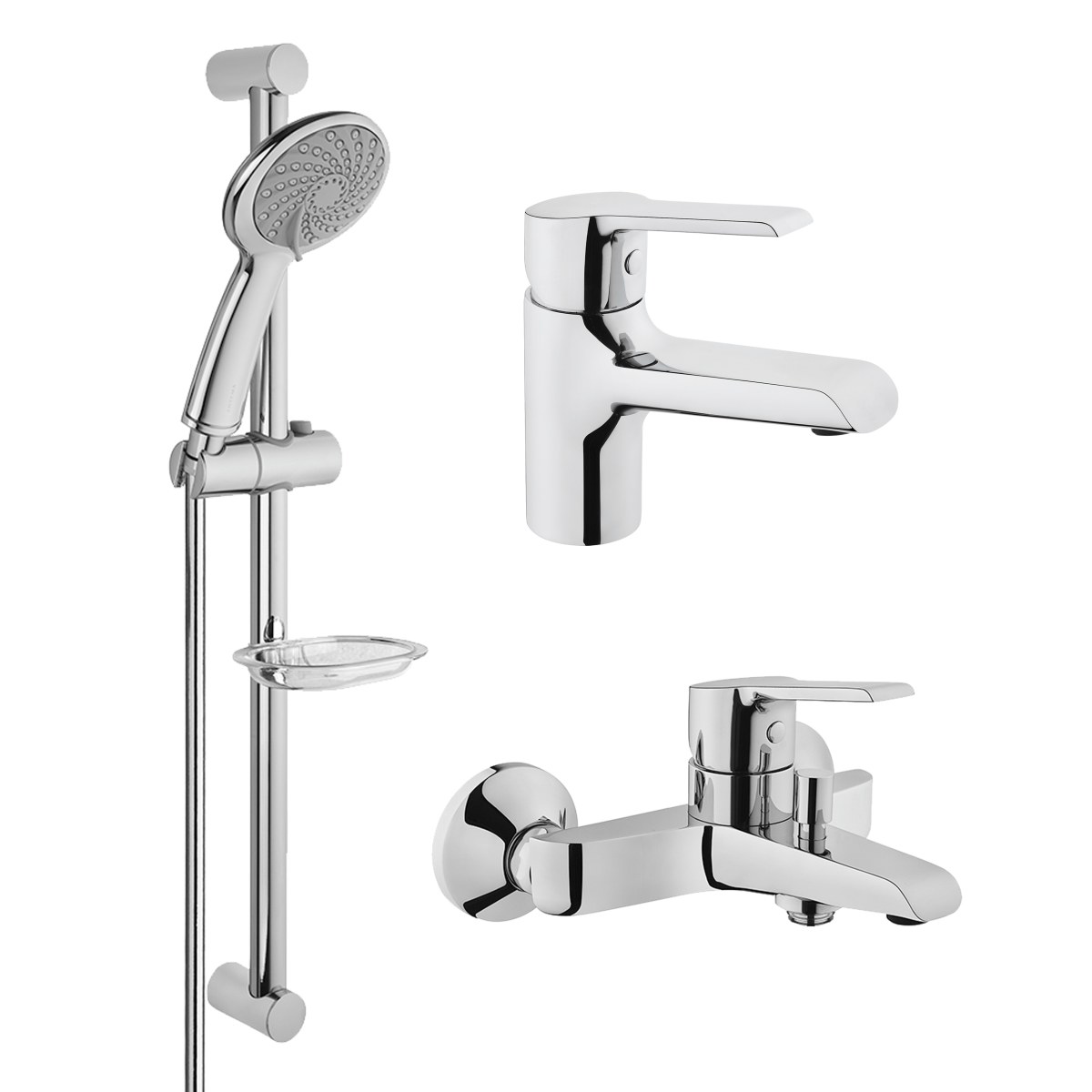 Комплект смесителей VitrA Axe S (Акс С) A49152EXP хром латунь