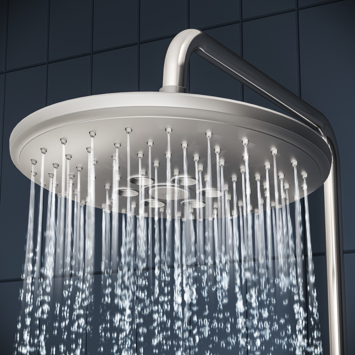 Душевая система VitrA Aquaheat (Аквахит) A47205EXP с термостатическим смесителем и ручным душем хром латунь