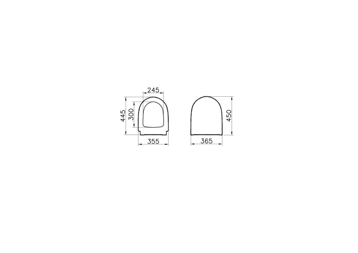 Сиденье для унитаза VitrA Sento (Сенто) 86-003-009 круглое белое дюропласт с микролифтом