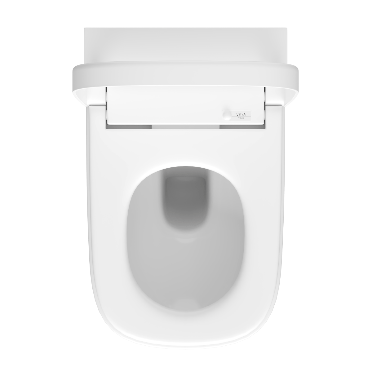 Умный унитаз VitrA V-Care (Ви-Кеар) 5674B003-6194 Comfort подвесной безободковый Rim-ex (Рим-экс) с автоматическим сиденьем и бидеткой белый санитарный фарфор антибактериальное покрытие Hygiene (Хайджн)