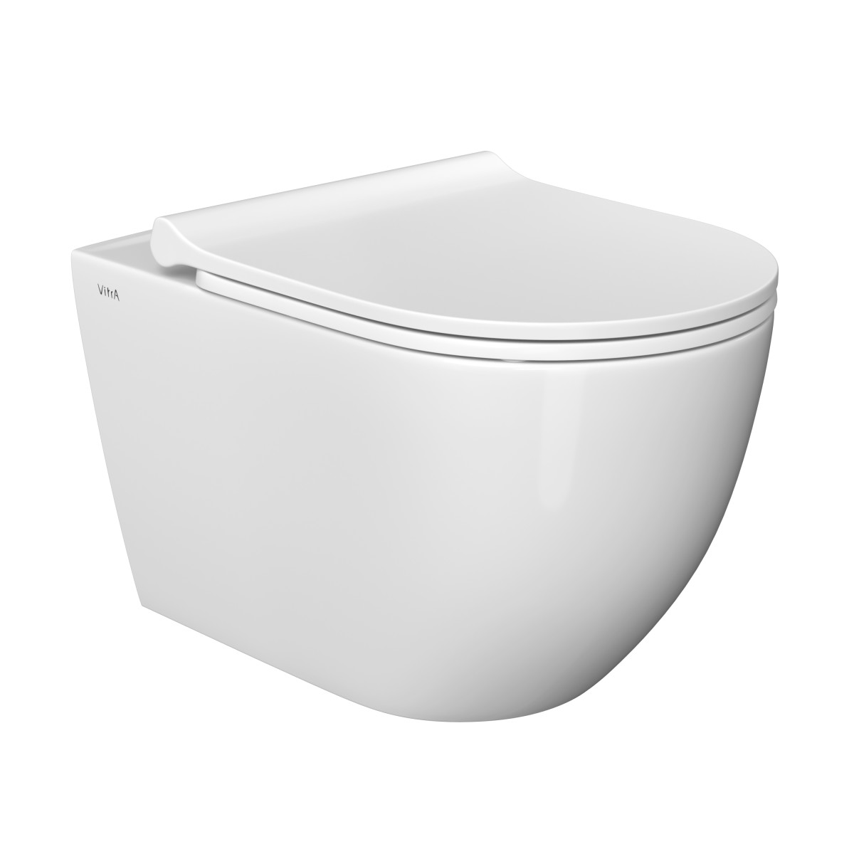 Инсталляция с унитазом VitrA Mia Round (Мия Раунд) 9856B003-7200 комплект 4 в 1 с сиденьем микролифт безободковый цвет клавиши матовый хром