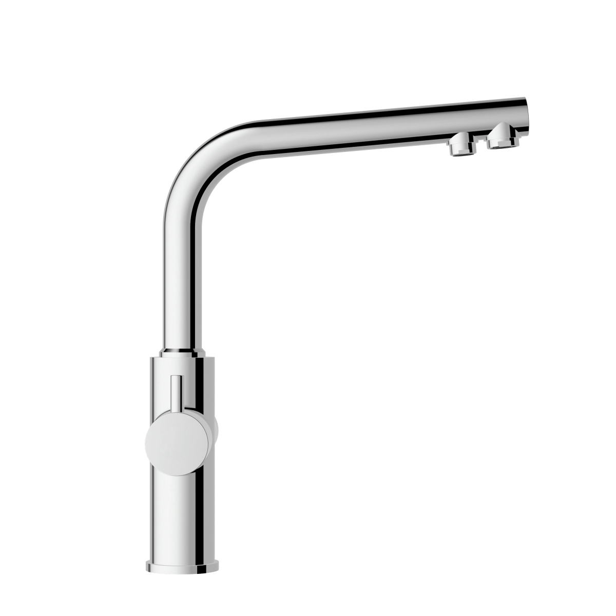 Смеситель для кухни VitrA Masterline (Мастерлайн) A42144EXP с поворотным изливом и фильтром для воды однорычажный хром латунь