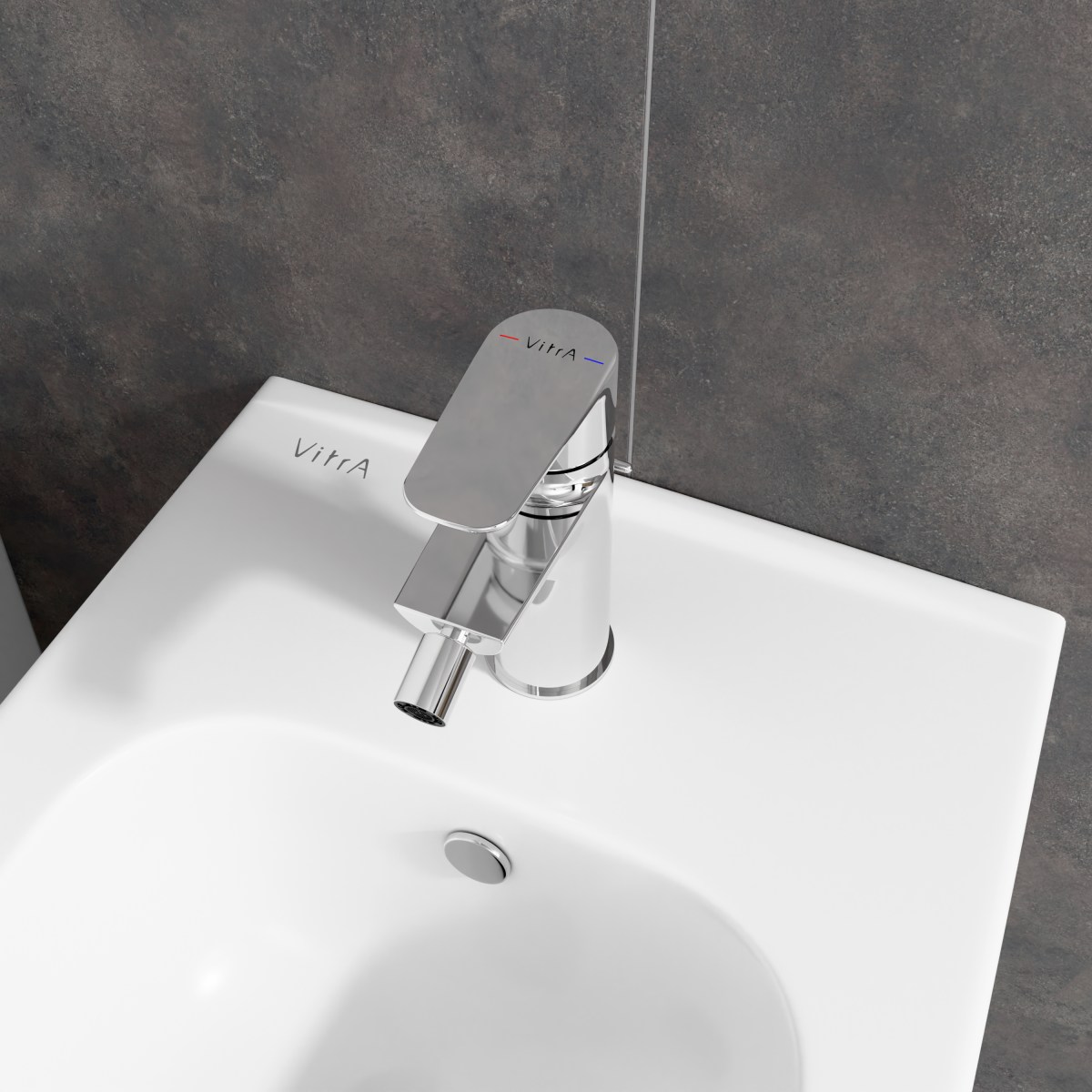 Смеситель для биде VitrA Flow Soft (Флоу Софт) A43054EXP однорычажный хром латунь