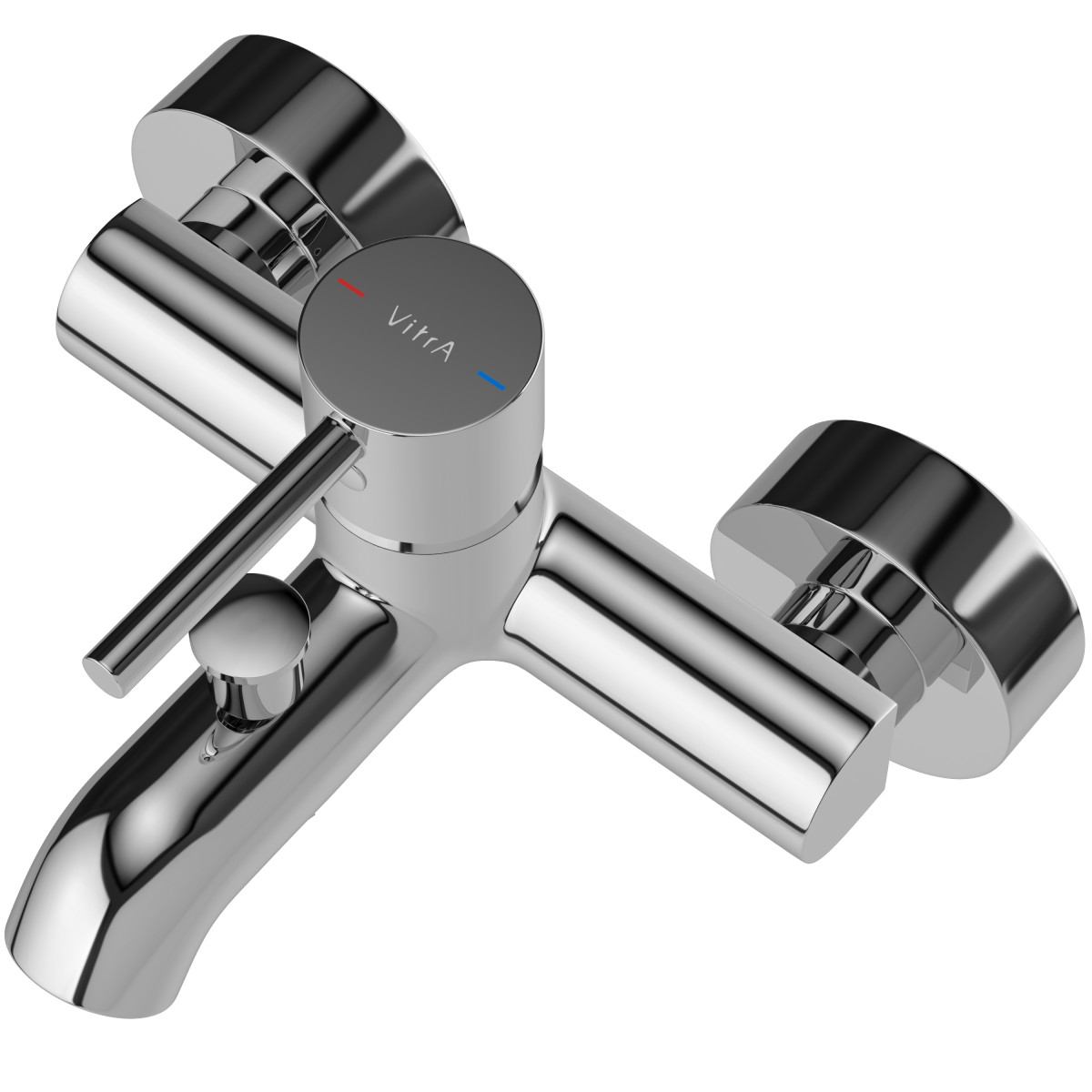 Смеситель настенный VitrA Minimax S (Минимакс С) A41994EXP для ванны однорычажный хром латунь