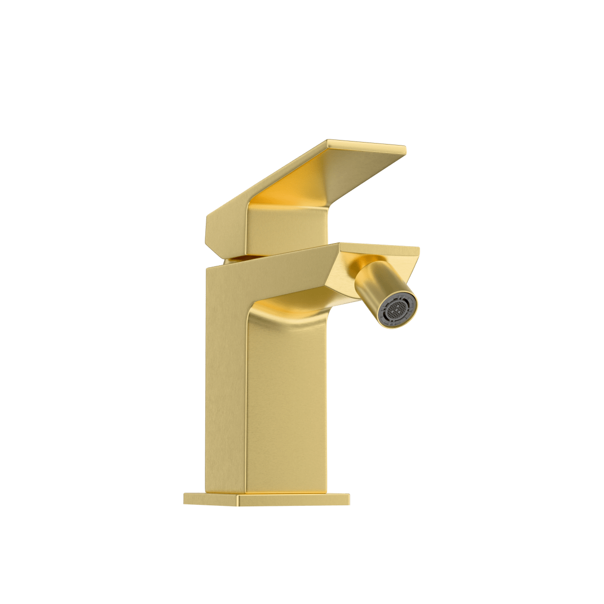 Смеситель для биде VitrA Minimax Square (Минимакс Сквуэр) A4372625EXP однорычажный брашированное золото латунь