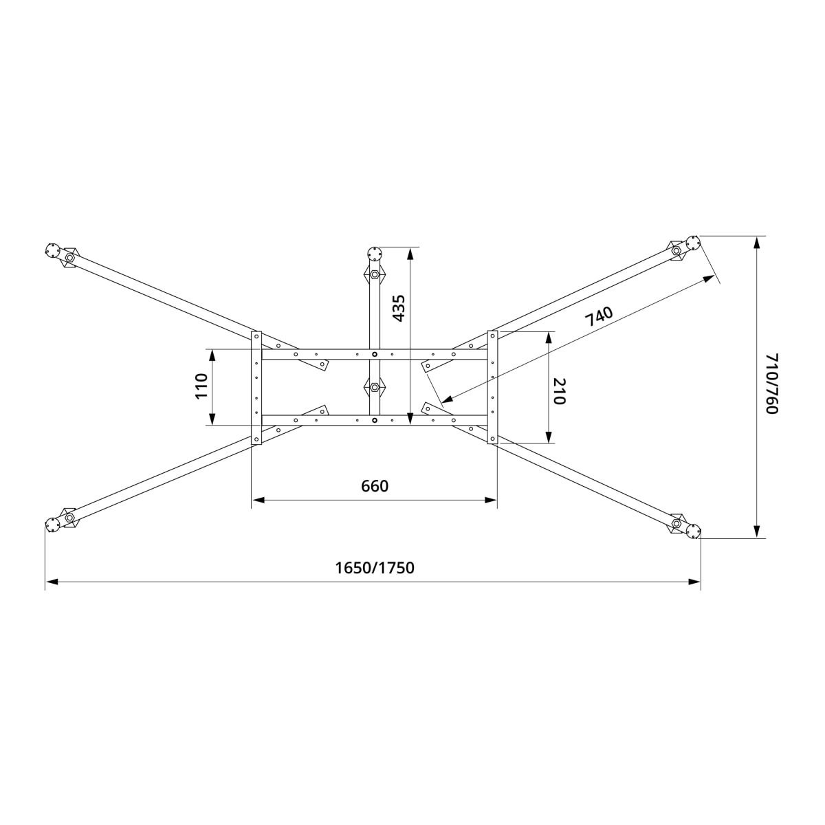 Каркас для ванны VitrA Universal (Универсал) 59999991002 170 x 75/180 x 80 универсальный