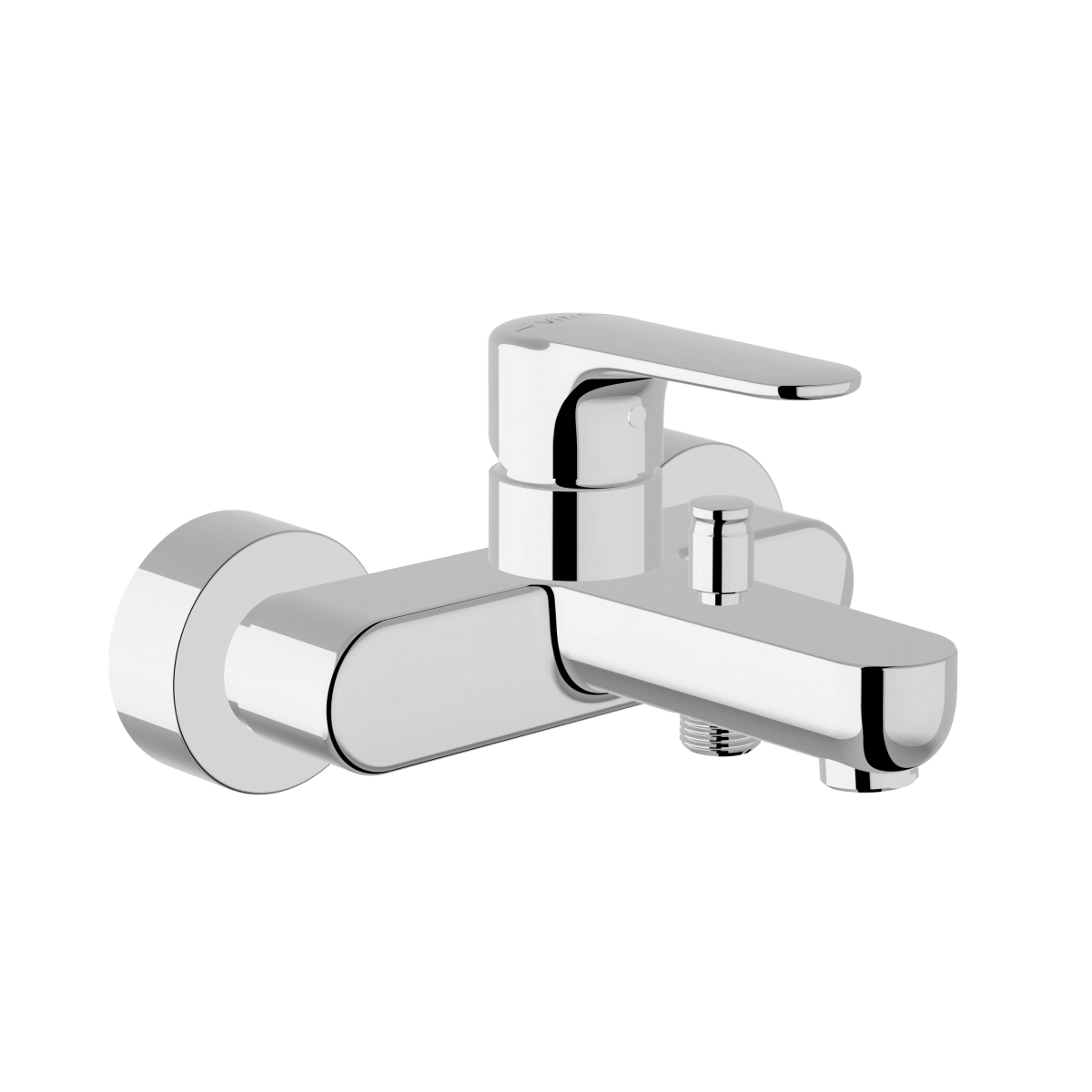 Смеситель настенный VitrA Root Round (Рут Раунд) A42725EXP для ванны однорычажный хром латунь
