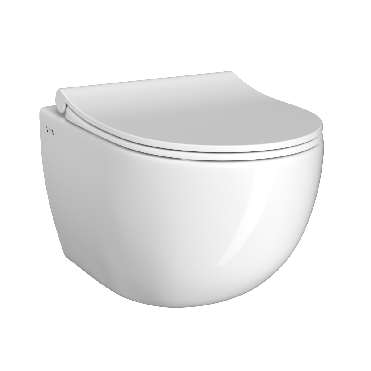 Инсталляция с унитазом VitrA Sento (Сенто) 9830B003-7212 комплект 4 в 1 с сиденьем микролифт безободковый цвет клавиши глянцевый хром