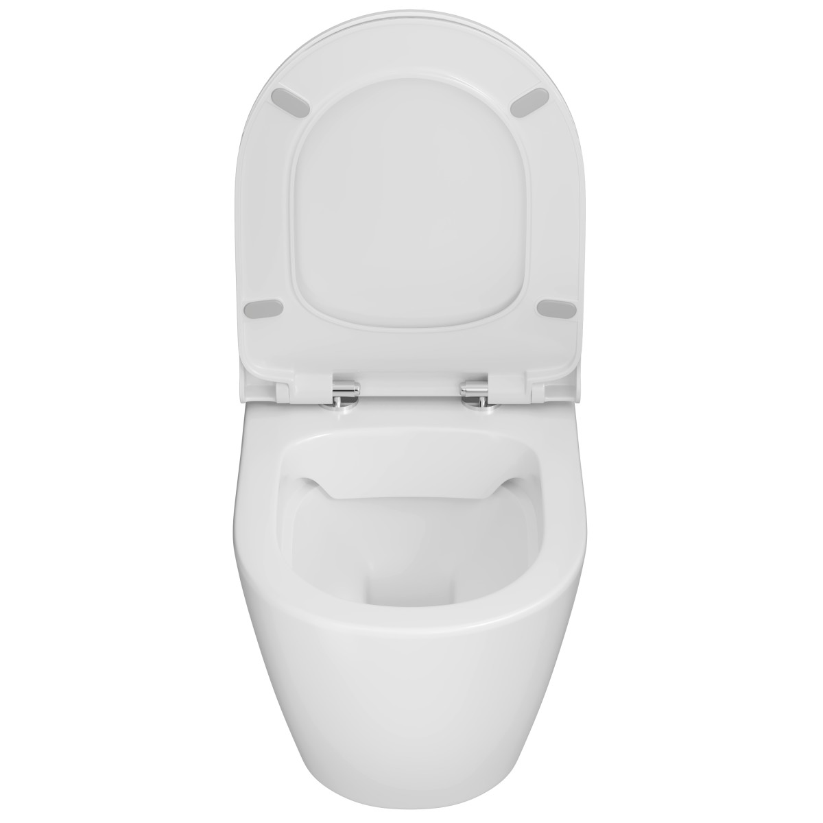 Инсталляция с унитазом VitrA Sanibelle (Санибель) 9878B003-7200 комплект 4 в 1 с сиденьем микролифт безободковый цвет клавиши глянцевый хром