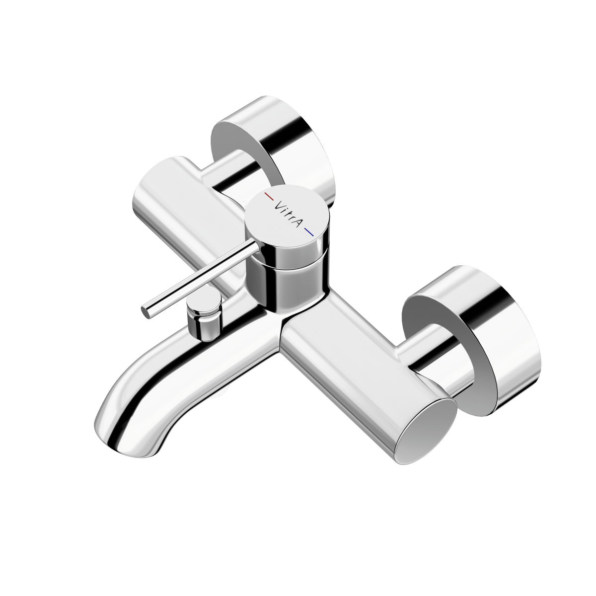 Настенный смеситель для ванны VitrA Minimax Round (Минимакс Раунд) A43548EXP однорычажный хром латунь