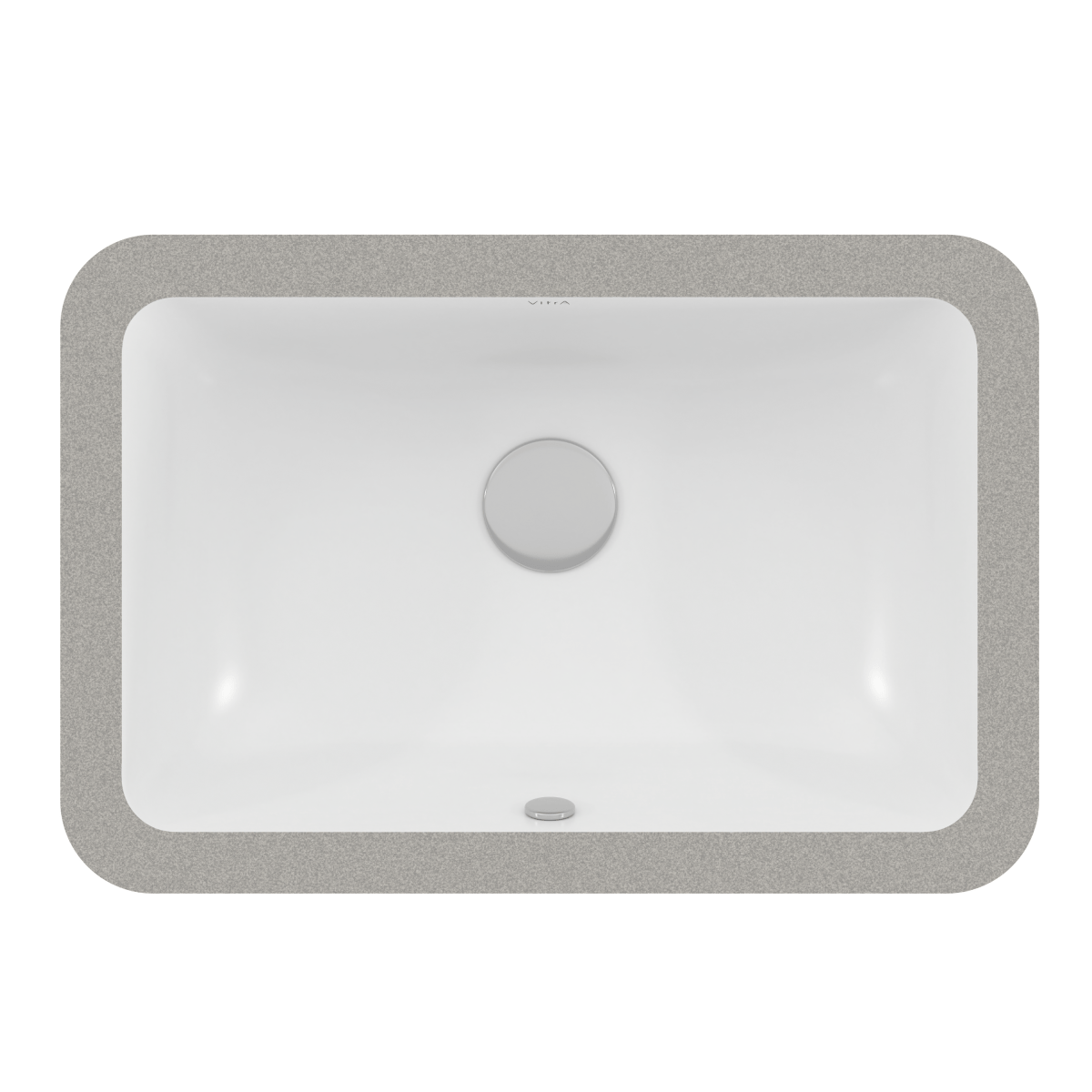 Встраиваемая снизу раковина VitrA S20 7475B003-0618 55 x 37 см прямоугольная белая антибактериальное покрытие Hygiene (Хайджн)
