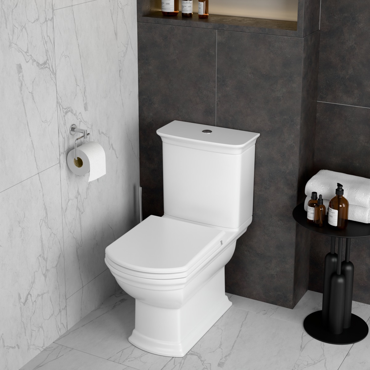 Унитаз-компакт напольный VitrA Serenada (Серенада) 9722B003-7205 с сиденьем микролифт белый санитарный фарфор