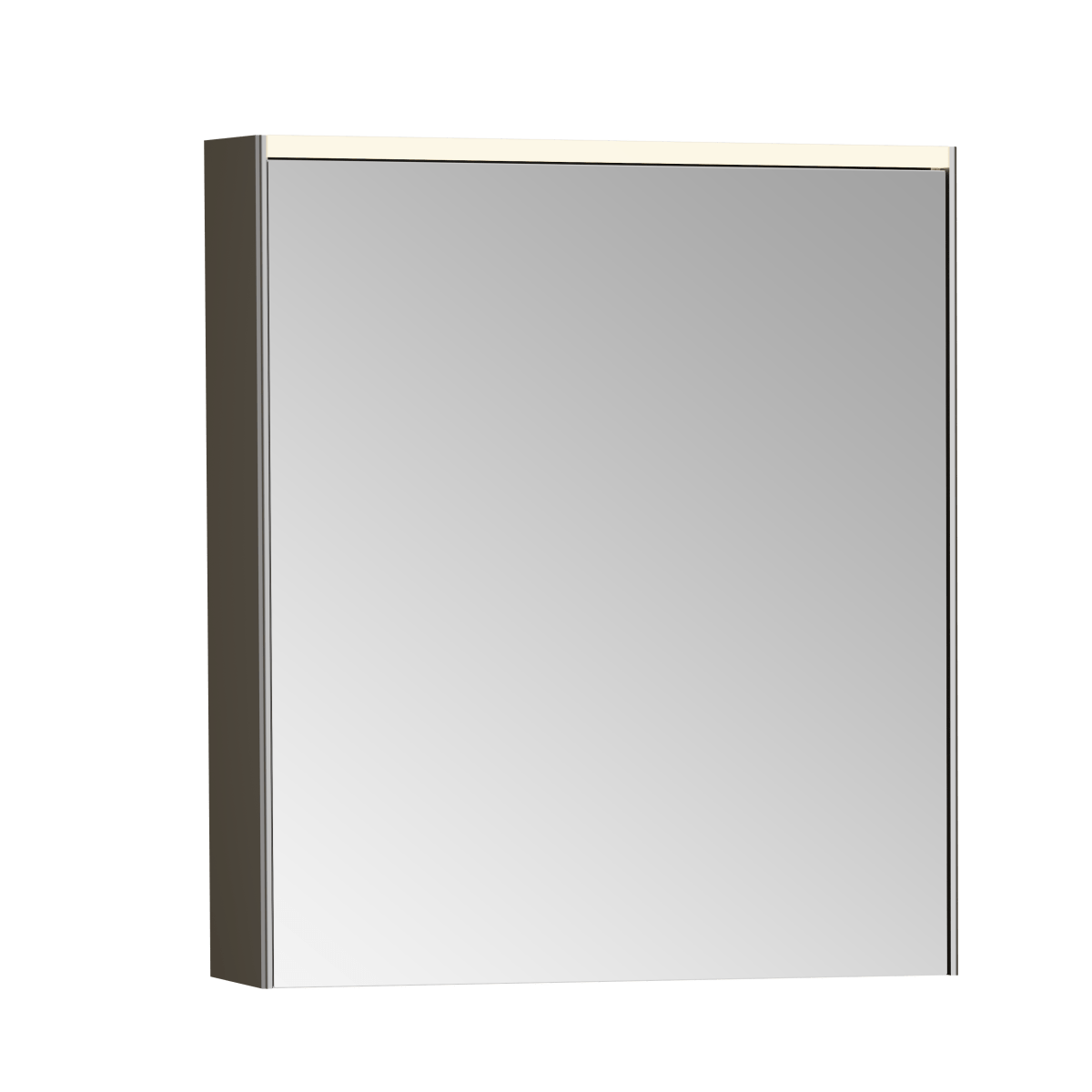 Зеркальный шкаф VitrA Core (Кор) 66909 60 см брашированный хром с подвесткой петли слева