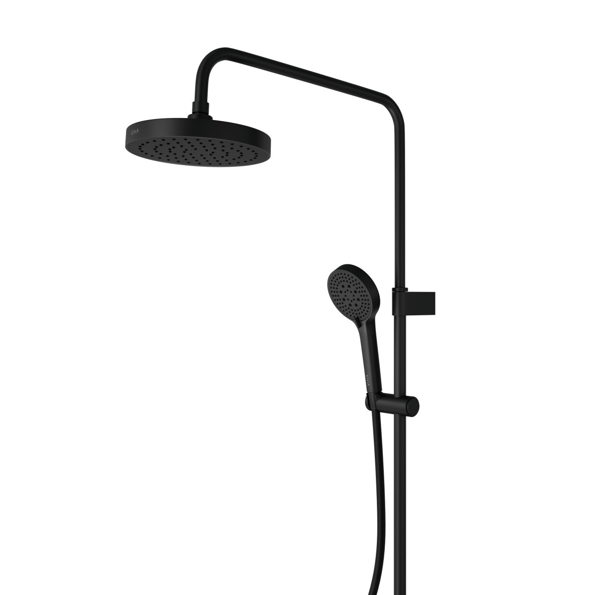 Душевая система VitrA Base Round (Бейс Раунд) A4730336EXP с термостатическим смесителем и ручным душем матовая черная латунь