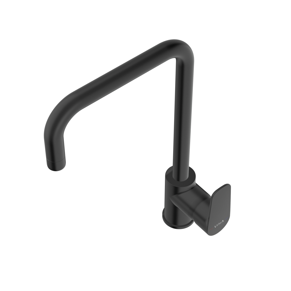 Смеситель для кухни VitrA Flow Soft (Флоу Софт) A4342636EXP с поворотным изливом однорычажный матовый черный латунь