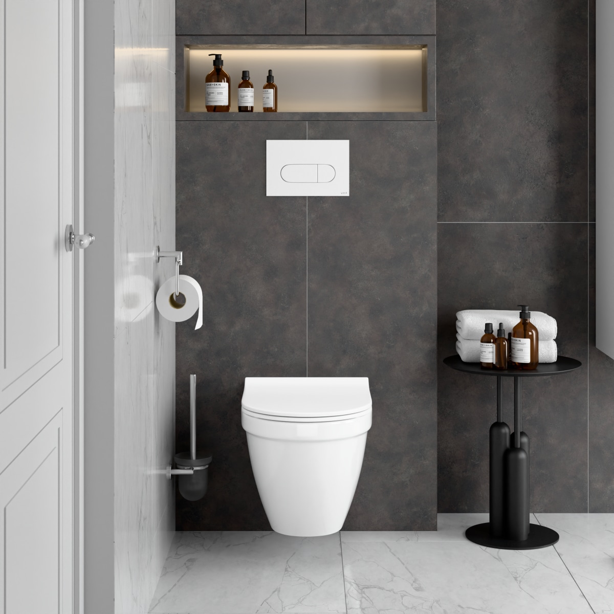 Подвесной унитаз VitrA S50 7740B003-0075 безободковый Rim-ex (Рим-экс) белый санитарный фарфор антибактериальное покрытие Hygiene (Хайджн)