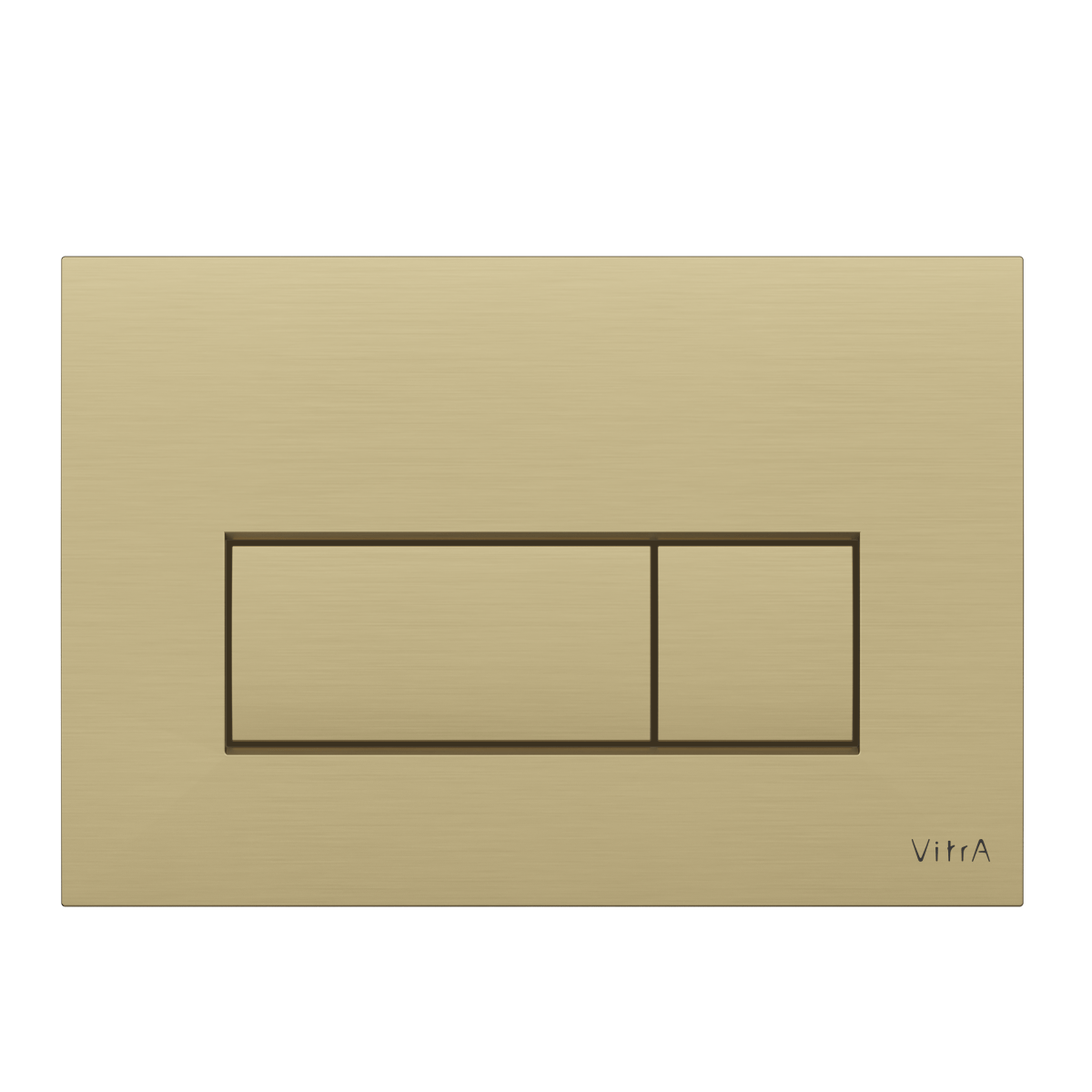 Кнопка смыва для инсталляции VitrA Root Square (Рут Скуэр) 740-2325 брашированное золото двойный смыв