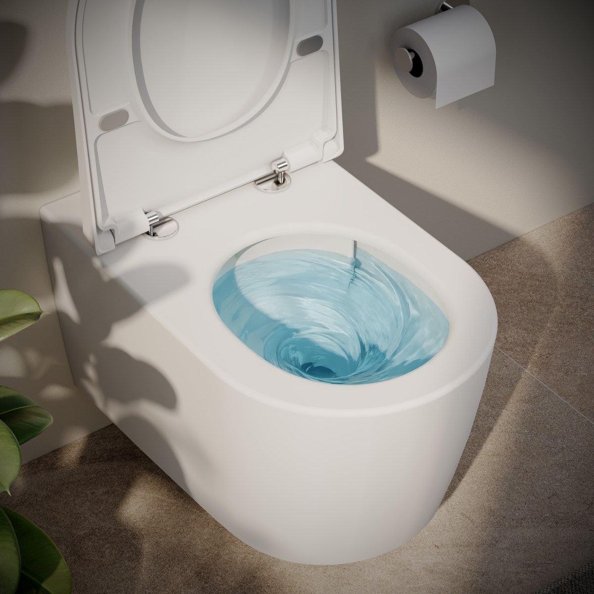 Подвесной унитаз VitrA Metropole Round (Метрополь Раунд) 7910B003-6429 безободковый QuantumFlush (Квантум Флаш) с сиденьем микролифт белый санитарный фарфор
