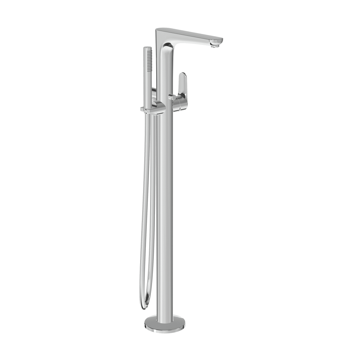 Смеситель для ванны VitrA Root Round (Рут Раунд) A42741EXP напольный с ручным душем хром латунь