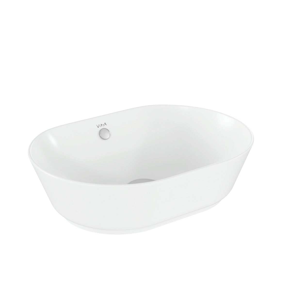 Раковина чаша VitrA Geo (Гео) 7427B003-0012 55 x 40 см накладная белая антибактериальное покрытие Hygiene (Хайджн)
