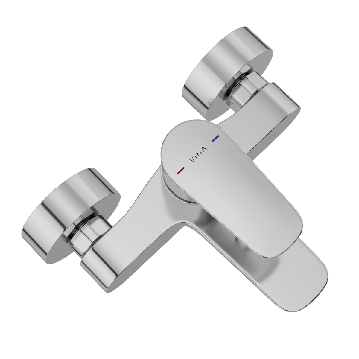 Смеситель настенный VitrA Flow Soft (Флоу Софт) A42946EXP для ванны однорычажный хром латунь