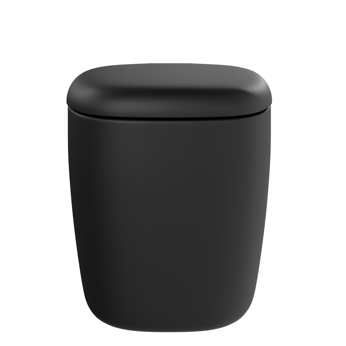 Подвесной унитаз VitrA Plural (Плюрал) 7830B483-0075 безободковый Rim-ex (Рим-экс) матовый черный санитарный фарфор антибактериальное покрытие Hygiene + Clean (Хайджн + Клин)