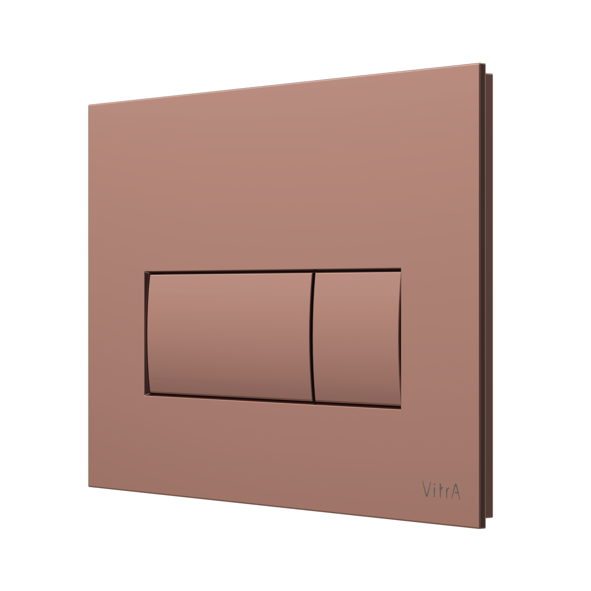 Кнопка смыва для инсталляции VitrA Root Square (Рут Скуэр) 740-2340 мягкая медь глянец двойный смыв