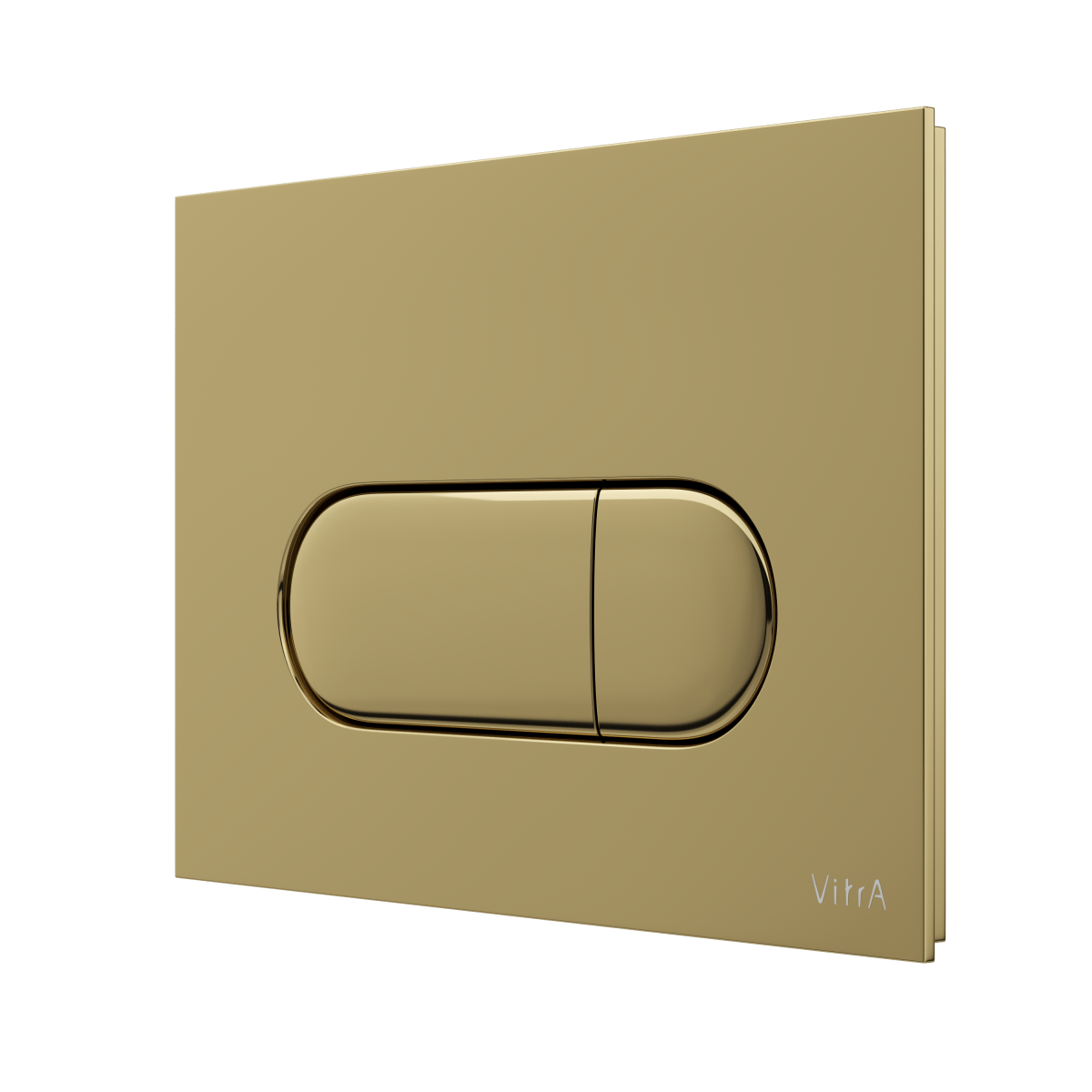 Кнопка смыва для инсталляции VitrA Root Round (Рут Раунд) 740-2224 глянцевое золото двойный смыв