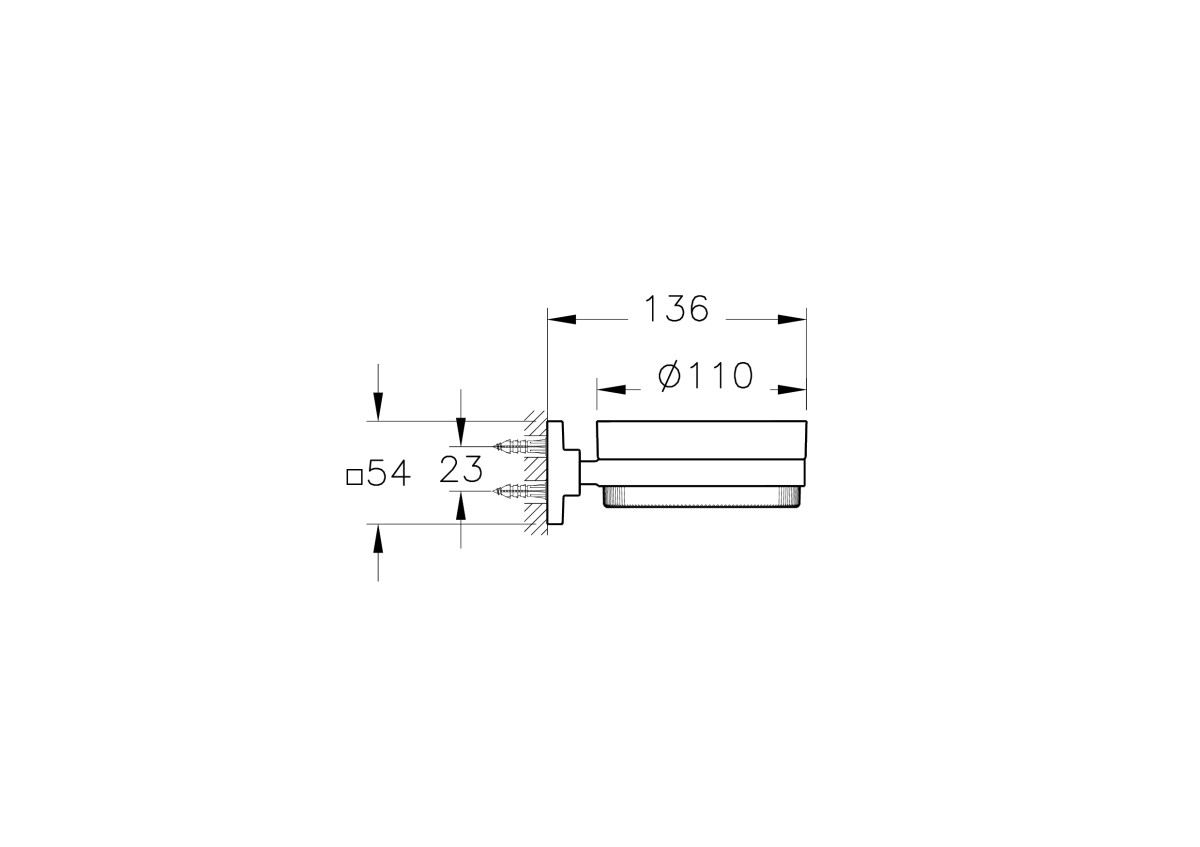 Мыльница VitrA Root (Рут) A4481236 подвесная матовая черная пластик