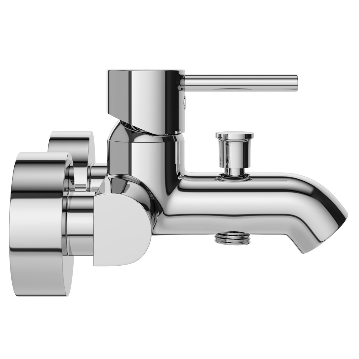 Смеситель настенный VitrA Minimax S (Минимакс С) A41994EXP для ванны однорычажный хром латунь