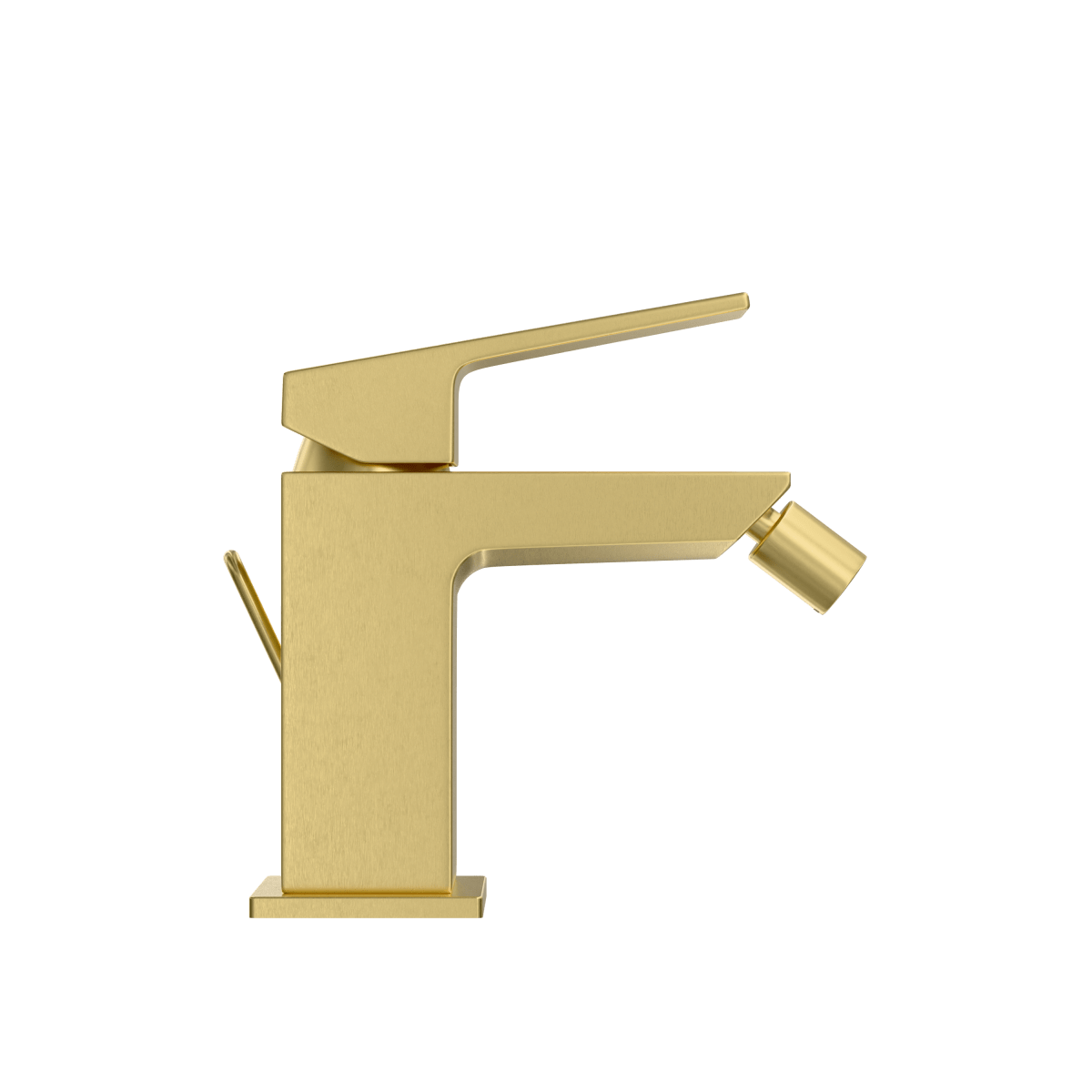 Смеситель для биде VitrA Minimax Square (Минимакс Сквуэр) A4372625EXP однорычажный брашированное золото латунь