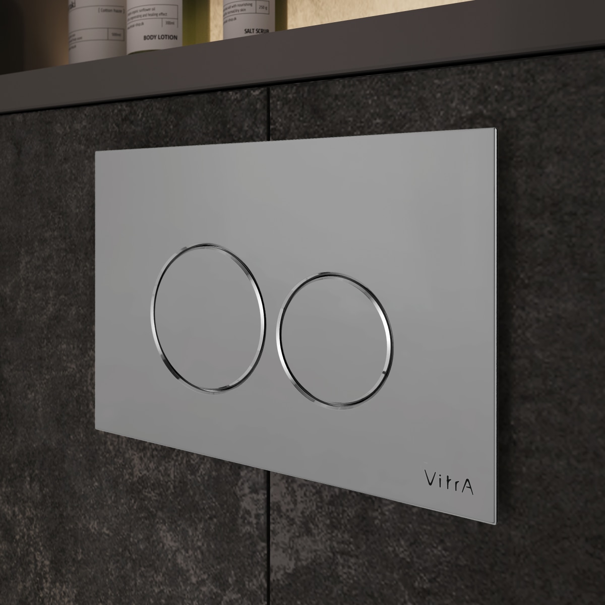 Кнопка смыва для инсталляции VitrA Origin (Ориджин) 740-2480 глянцевая хром двойный смыв