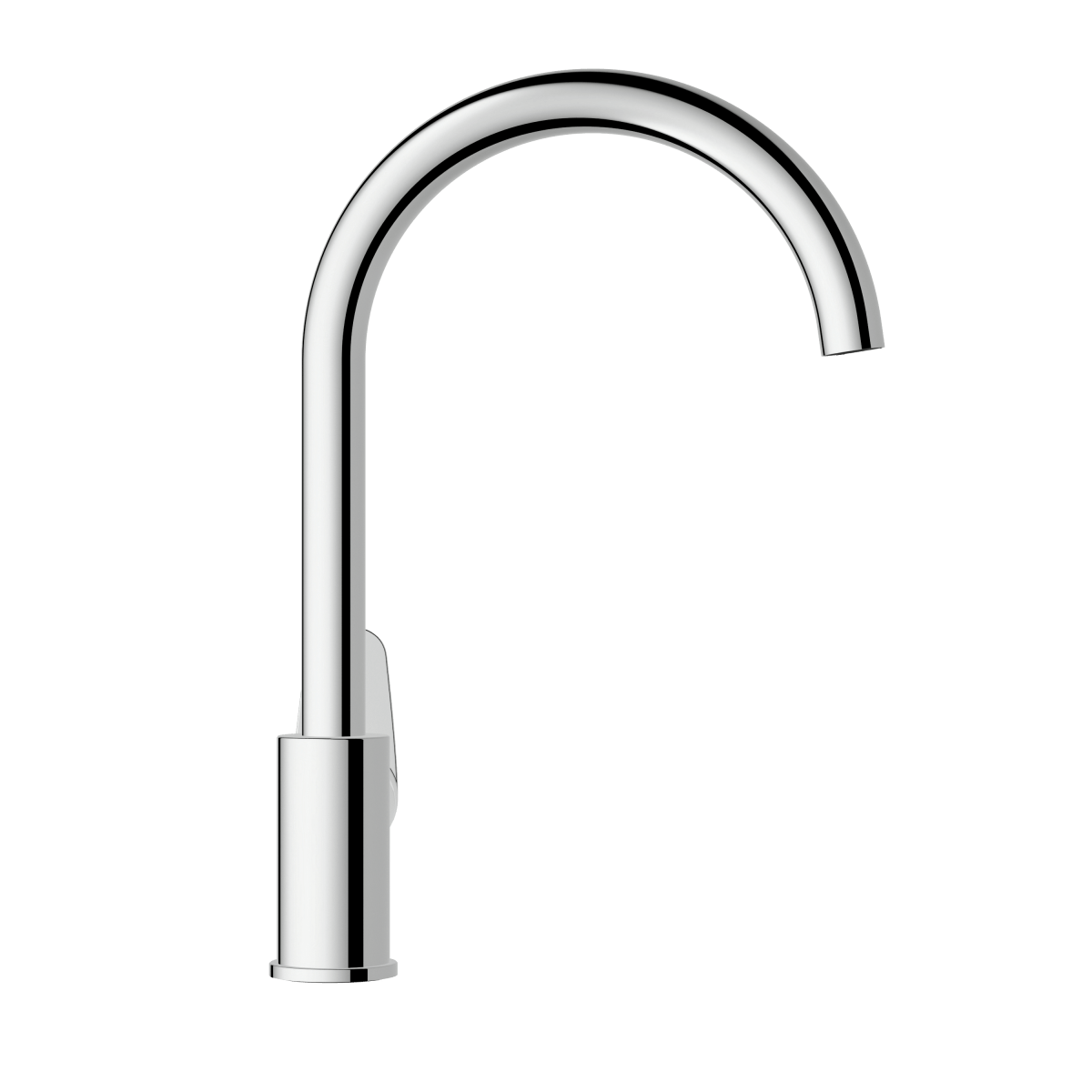 Смеситель для кухни VitrA Flow Round (Флоу Раунд) A43407EXP с поворотным изливом однорычажный хром латунь