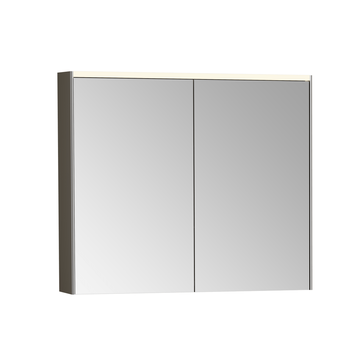 Зеркальный шкаф VitrA Core (Кор) 66911 80 см брашированный хром с подвесткой