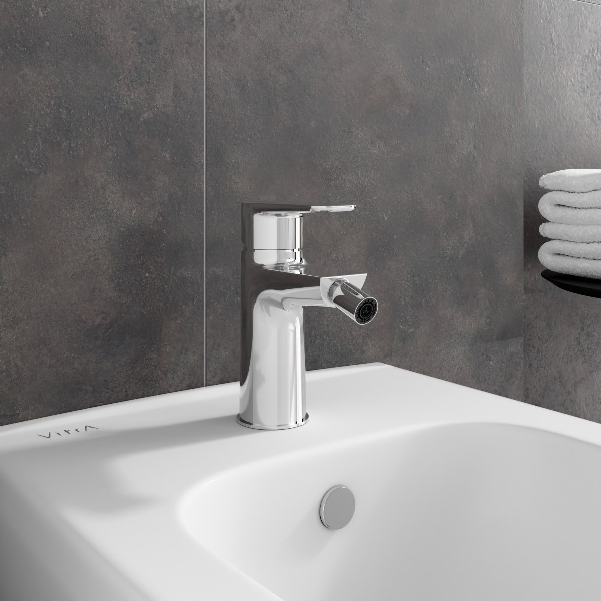 Смеситель для биде VitrA Flow Soft (Флоу Софт) A43054EXP однорычажный хром латунь