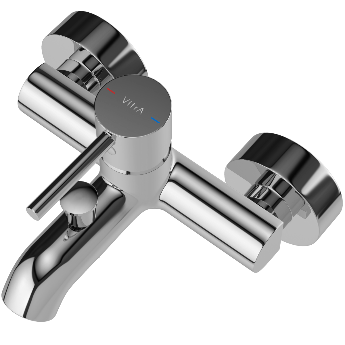 Смеситель настенный VitrA Minimax S (Минимакс С) A41994EXP для ванны однорычажный хром латунь