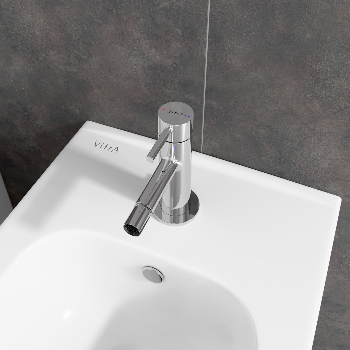 Смеситель для биде VitrA Origin (Ориджин) A42559, однорычажный, хром, латунь