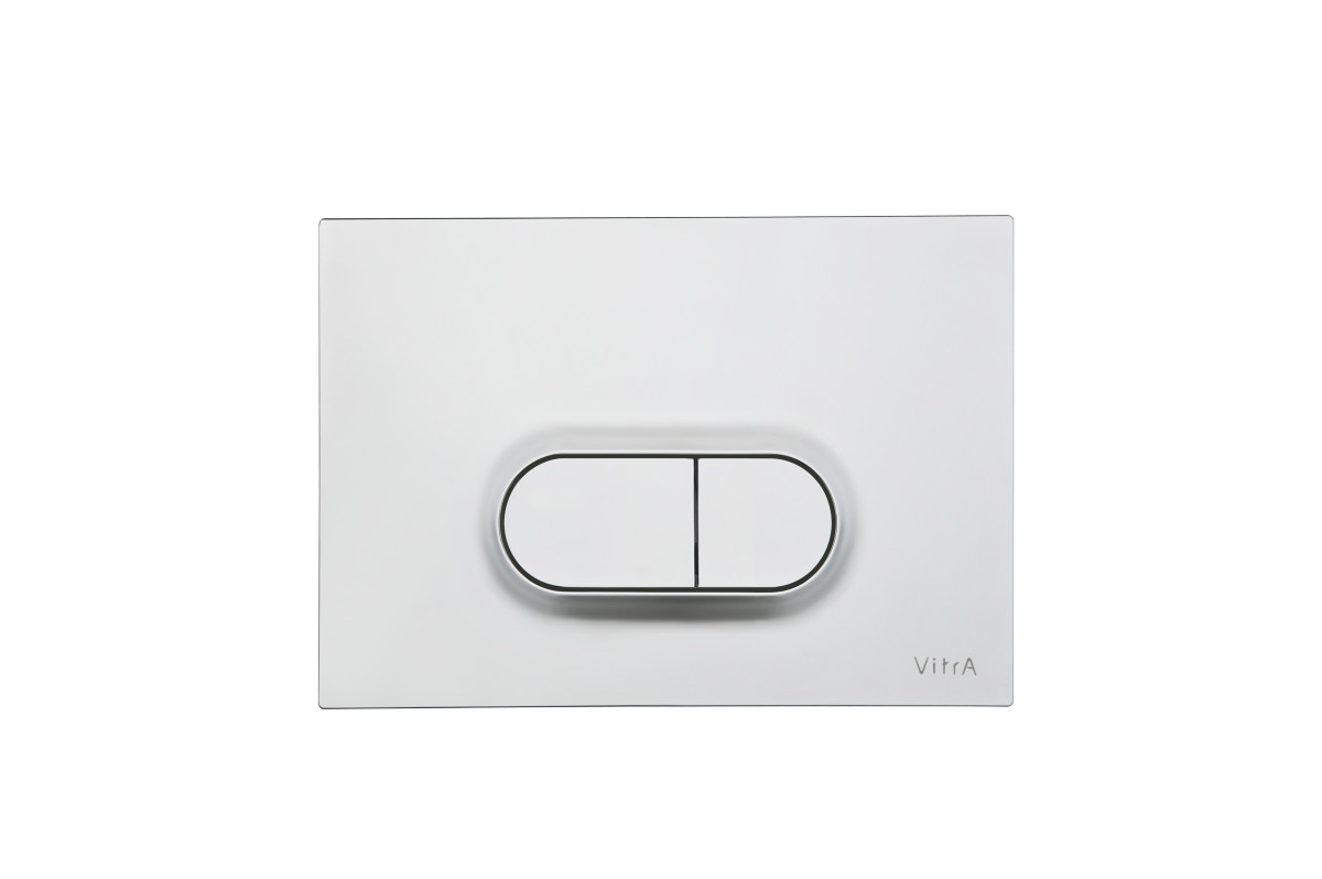 Инсталляция с унитазом VitrA Integra Round (Интегра Раунд) 9004B003-7202 комплект 4 в 1 с сиденьем микролифт безободковый цвет клавиши матовый хром