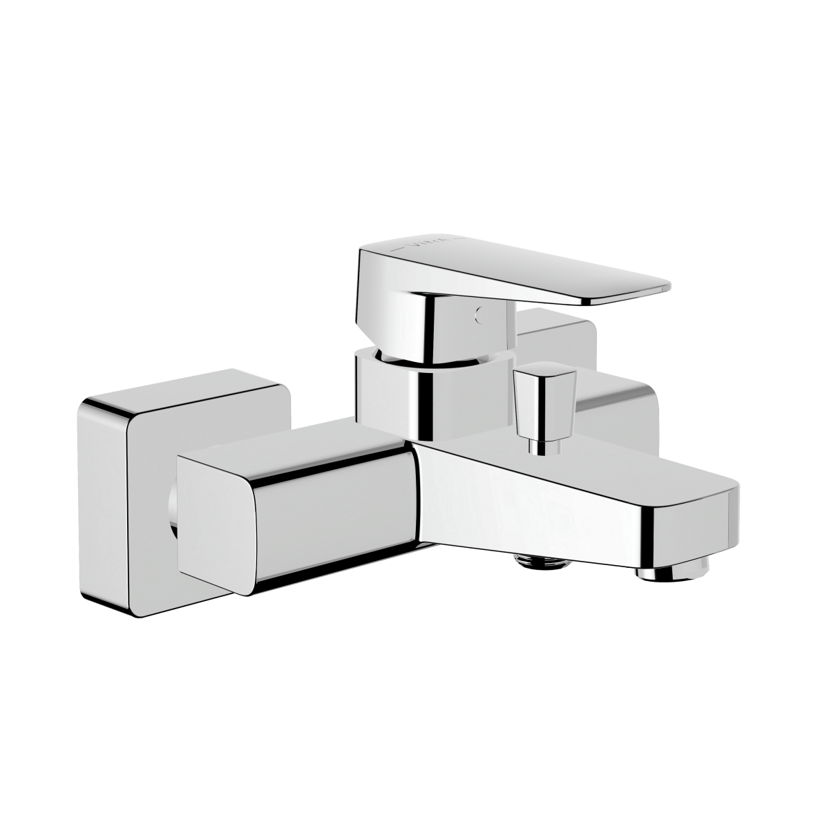 Смеситель настенный VitrA Root Square (Рут Скуэр) A42737EXP для ванны однорычажный хром латунь